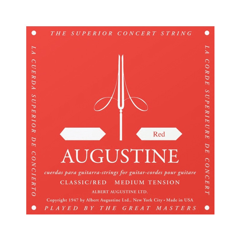 Corde de Sol Augustine Rouge guitare classique -  tirant normal