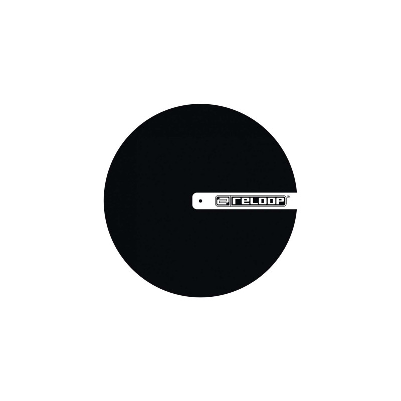 Reloop Slipmat Logo - Feutrine pour platine vinyle noir