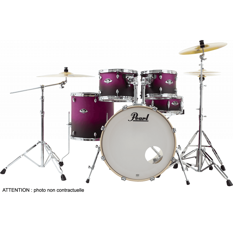 Pearl Batterie Export Lacquer Standard 22" Raspberry Sunset