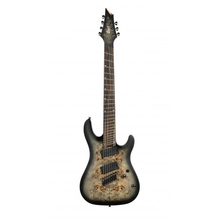 Cort KX507MS - Guitare électrique 7 cordes fanned frets - Star Dust Black