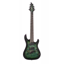 Cort KX507MS - Guitare électrique 7 cordes fanned frets - Star Dust Green