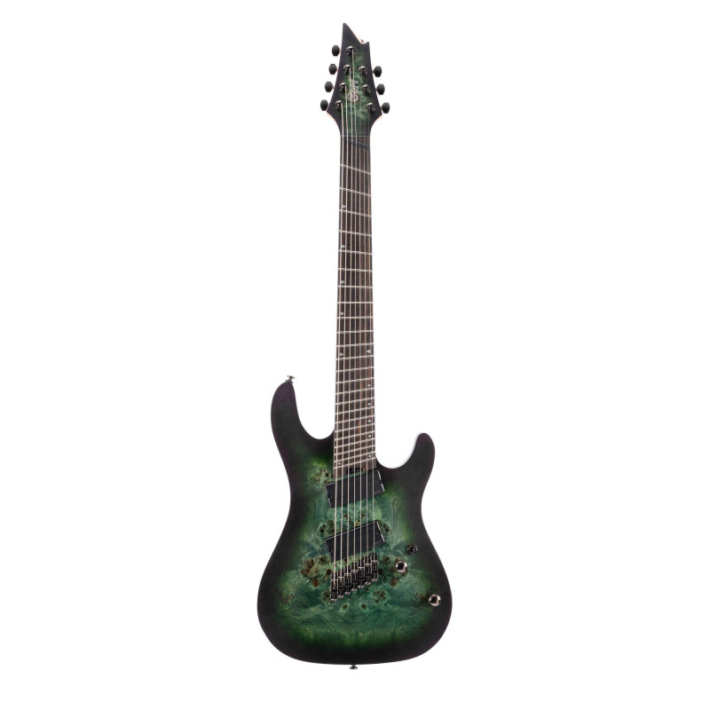Cort KX507MS - Guitare électrique 7 cordes fanned frets - Star Dust Green