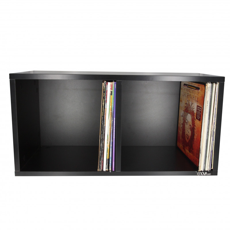 Enova hifi Vinyle Box 240bl - Meuble noir pour 240 vinyles