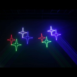 Power Lighting Saturne 500 Rgb V2 - Laser à animations Rouge, Vert, Bleu 500 MW