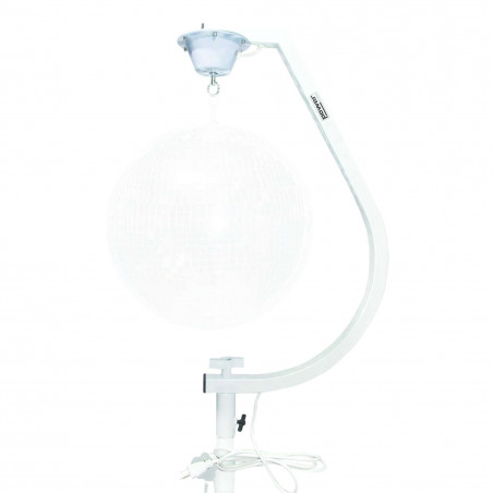 Power Acoustics Mirrorball Stand - Support blanc pour boule à facettes