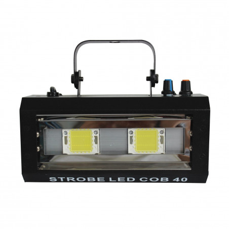Power Lighting Strobe Led Cob 40 - Stroboscope 40W  2 LEDs Blanches