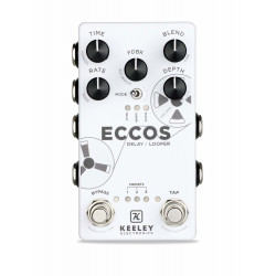 Keeley ECCOS - Pédale de delay et looper stéréo - Blanc