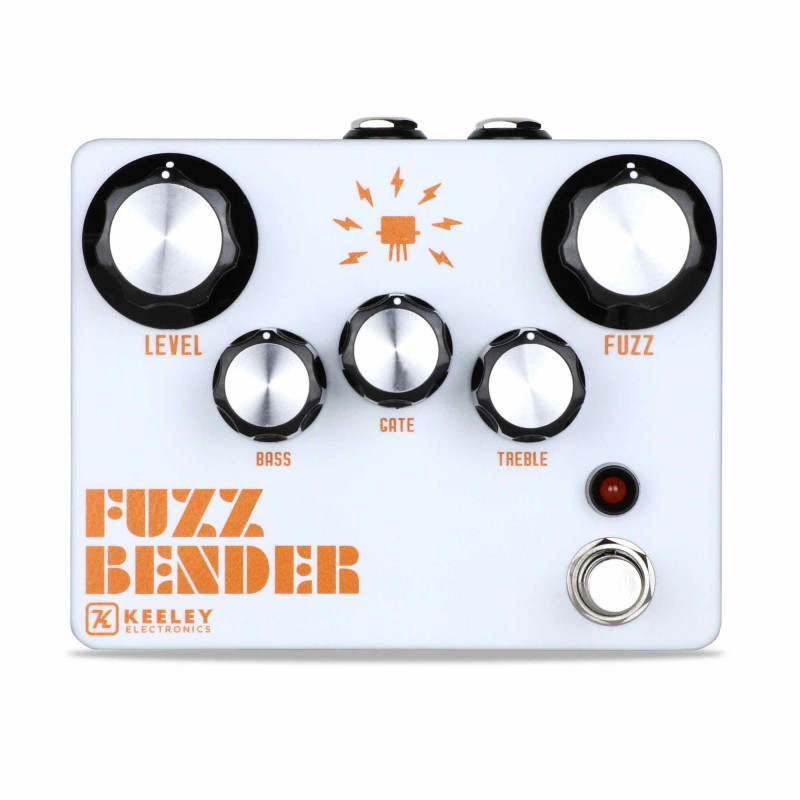 Keeley FUZZ BENDER - Pédale fuzz - Blanc et orange