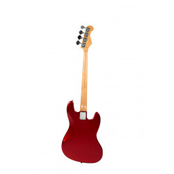 Prodipe JB80LHRA - Guitare basse 4 cordes - Candy Red - Gaucher