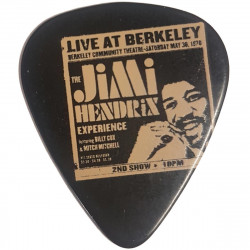 Dunlop Bold As Love - Live at Berkley - Médiator Jimi Hendrix - medium à l'unité