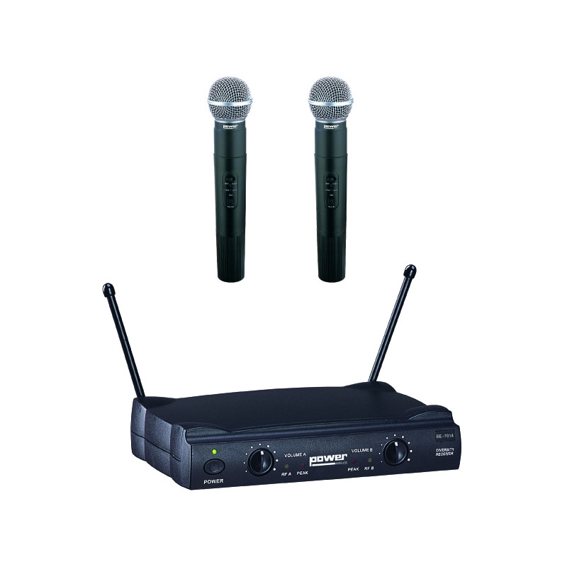 Power Acoustics Wm 4000 Mh Gr3 - Double Micro Main VHF - Freq 178,5-183,5 Mhz