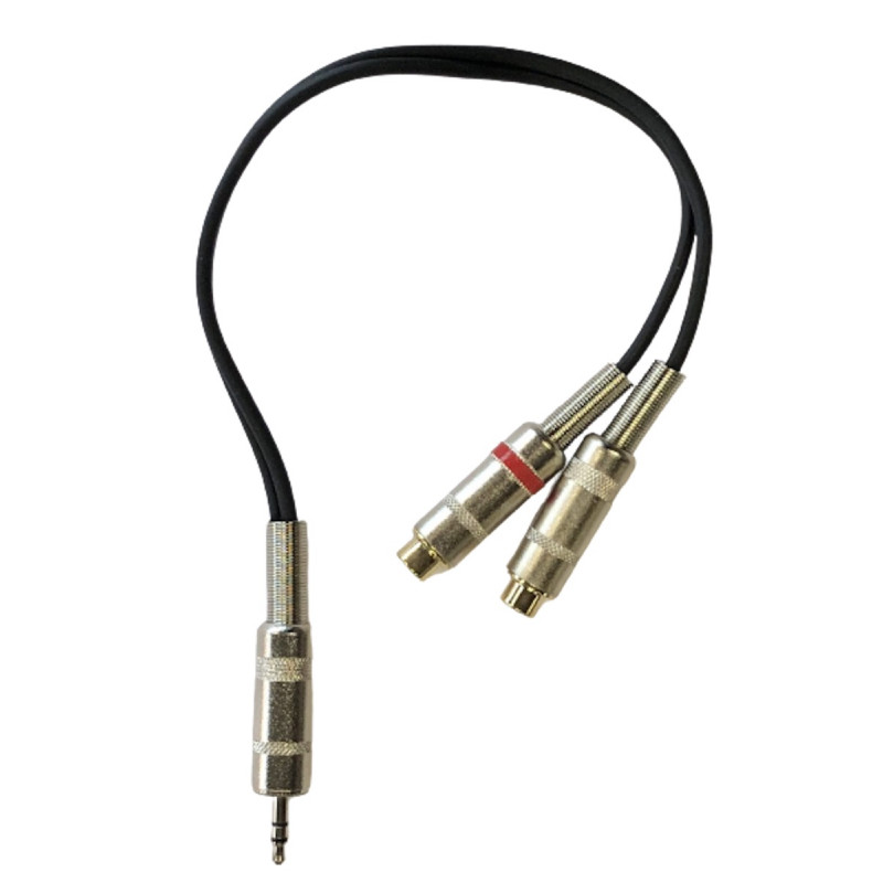 Cable X-lead 30cm RCA/RCA Femelle - Mini jack 3,5 stereo