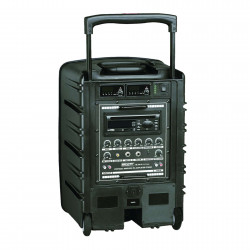 Power Acoustics Be 9610 Uhf Abs - Sono portable CD MP3 + USB + DIVX + 2 micros main UHF + Bluetooth