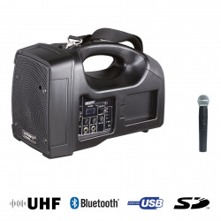 Power Acoustics Be 1400 Uhf - Sono Portable + USB + 1 Micro Main UHF + Bluetooth