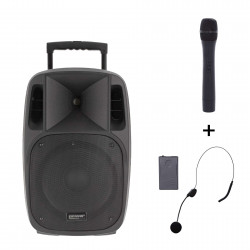 Power Acoustics Moovy 12 Mk2 - Sono portable 12’’ sur batterie + 1 micro main VHF + 1 micro serre-tête