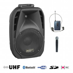 Power Acoustics Be 5400 Uhf Pt Mk2 - Sono portable USB + 1 Micro main + 1 Serre-tête UHF