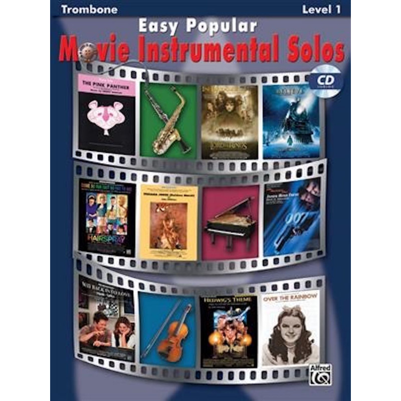 Easy Popular Movie Instrumental Solos - Recueil + CD Pour Trombone