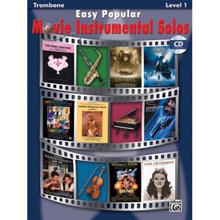Easy Popular Movie Instrumental Solos - Recueil + CD Pour Trombone