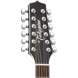Takamine EF381SC - Guitare électro acoustique - 12 cordes - Noire