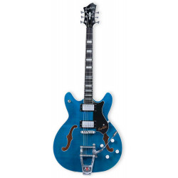 Hagstrom Tremar Vinking DLX Flamed Cloudy Seas - Guitare électrique