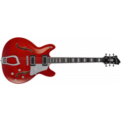 Hagstrom Super Viking Wild Cherry Transparent - Guitare électrique