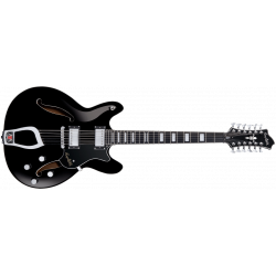 Hagstrom Viking DLX 12 cordes Black - Guitare électrique