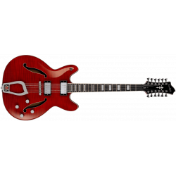 Hagstrom Viking DLX 12 cordes Wild Cherry Transparent - Guitare électrique