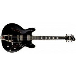 Hagstrom Viking DLX Tremolo Black - Guitare électrique