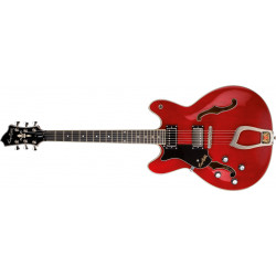 Hagstrom Viking Wild Cherry Transparent - Gaucher- Guitare électrique