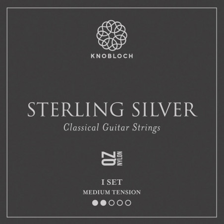Knobloch 300SSQ Sterling Silver QZ Medium - Jeu de cordes guitare classique