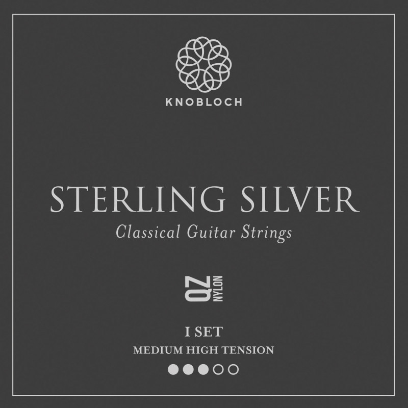Knobloch 400SSQ Sterling Silver QZ Medium-High - Jeu de cordes guitare classique