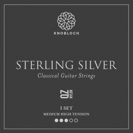 Knobloch 400SSQ Sterling Silver QZ Medium-High - Jeu de cordes guitare classique