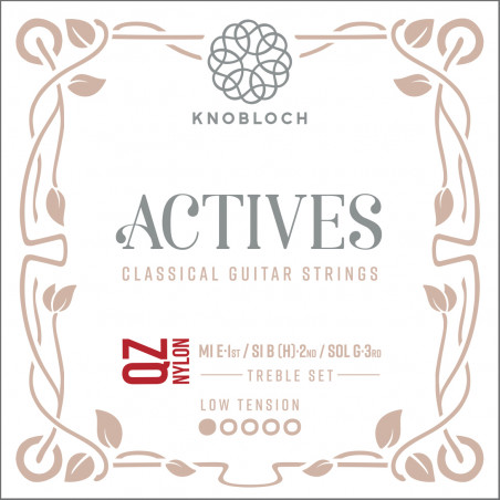 Knobloch 200AQZ Actives QZ Treble Low - 3 cordes aiguës guitare classique