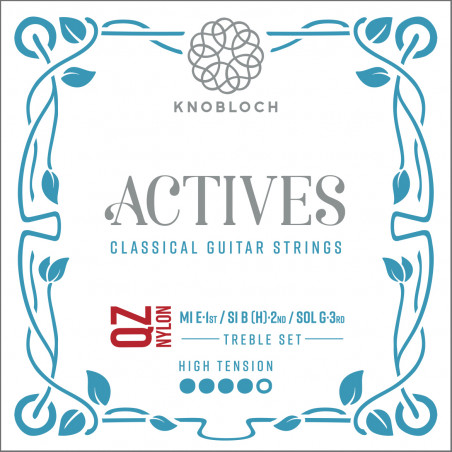 Knobloch 500AQZ Actives QZ Treble High - 3 cordes aiguës guitare classique