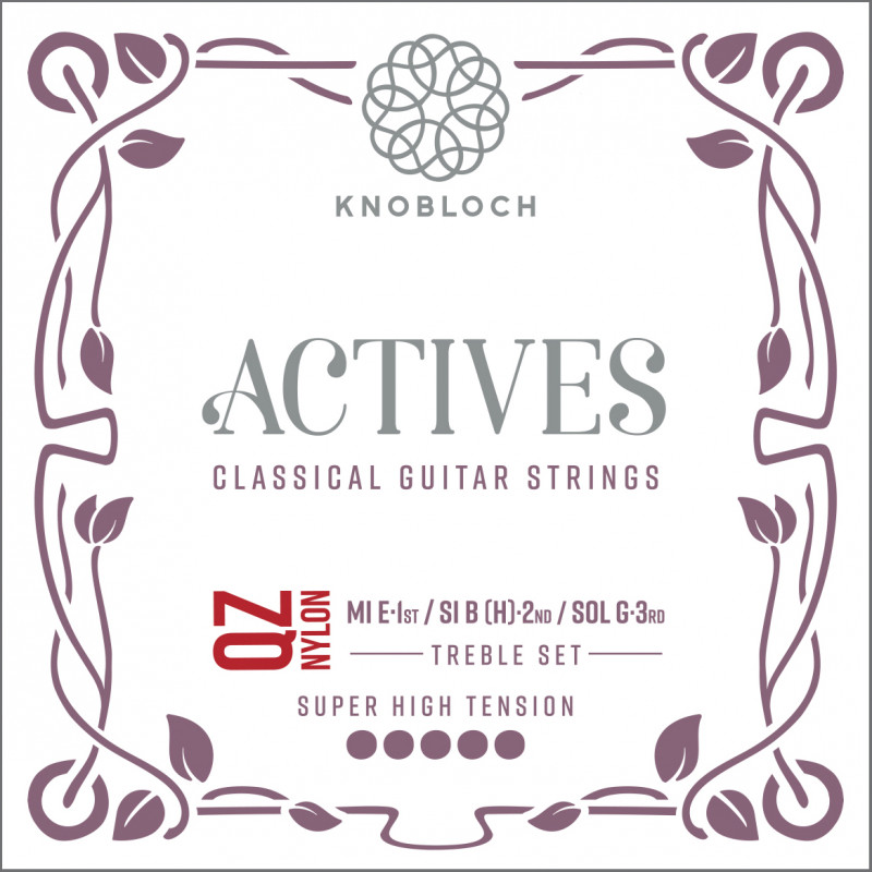 Knobloch 600AQZ Actives QZ Treble Super-High - 3 cordes aiguës guitare classique