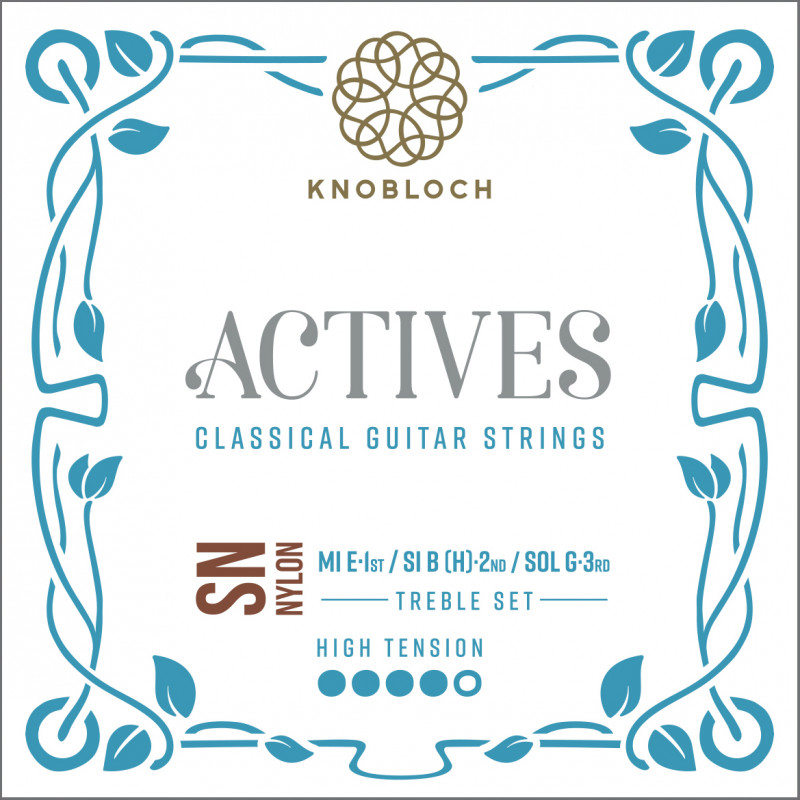 Knobloch 500ASN Actives SN Treble High - 3 cordes aiguës guitare classique