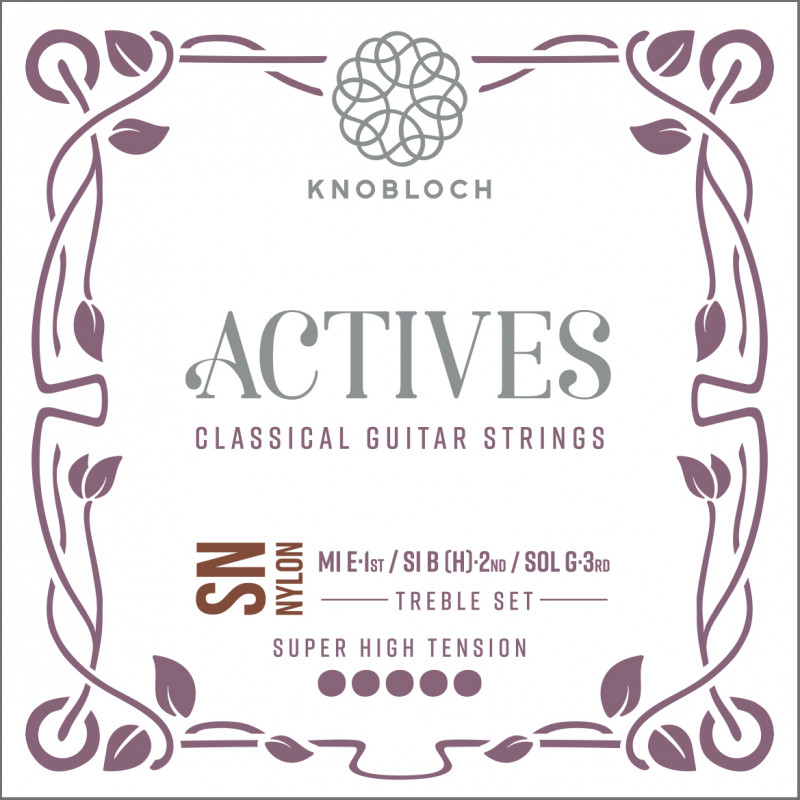 Knobloch 600ASN Actives SN Treble Super-High - 3 cordes aiguës guitare classique