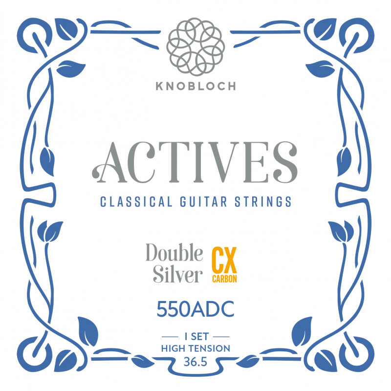 Knobloch 550ADC Actives DS CX High 550 Tension - Jeu de cordes guitare classique