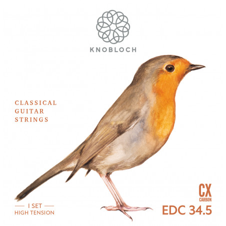 Knobloch EDC34,5 Erithacus DS CX High 34.5 - Jeu de cordes guitare classique