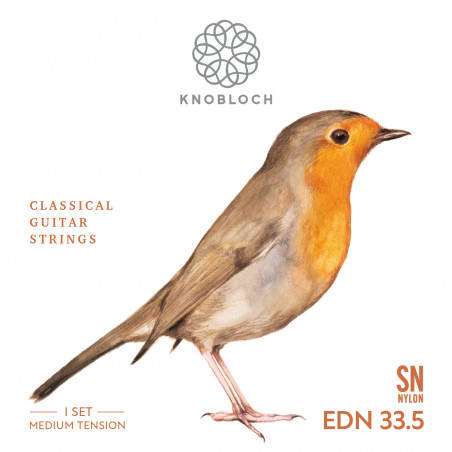 Knobloch EDN33,5 Erithacus DS SN Medium 33.5 - Jeu de cordes guitare classique