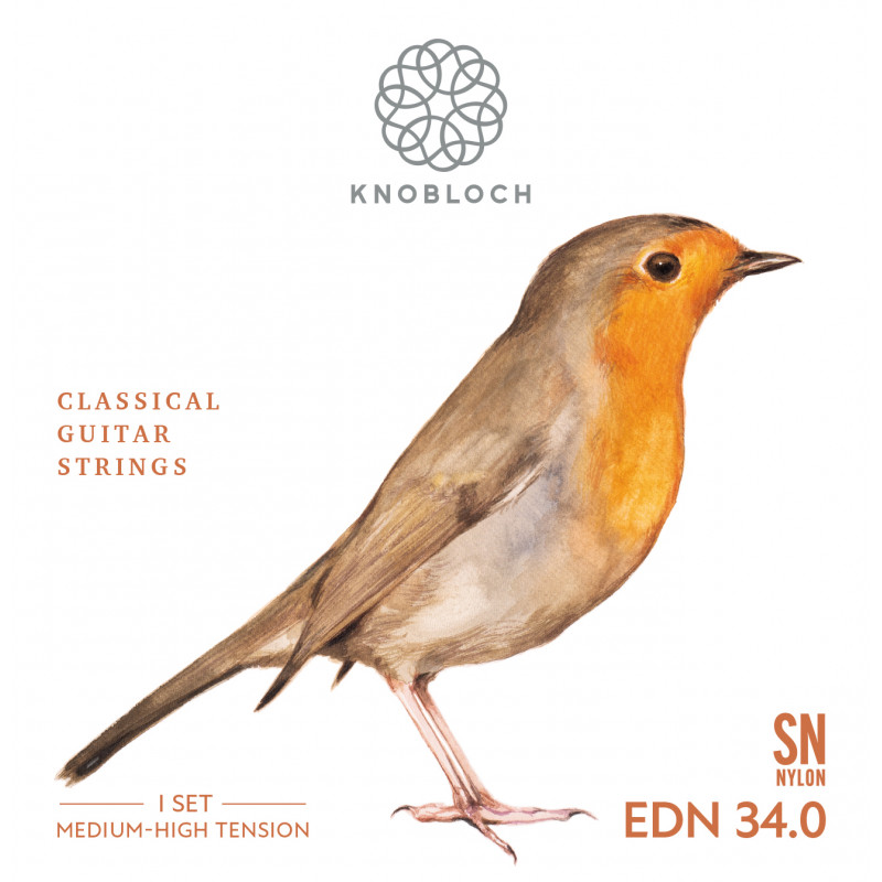Knobloch EDN34,0 Erithacus DS SN Medium-High 34.0 - Jeu de cordes guitare classique