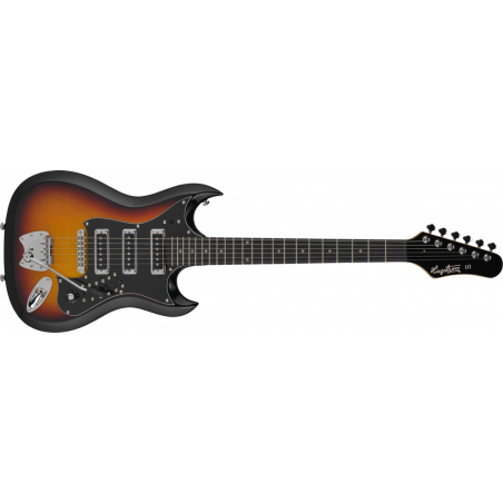 Hagstrom Retroscape - H-III - 3 Tone Sunburst - Guitare électrique