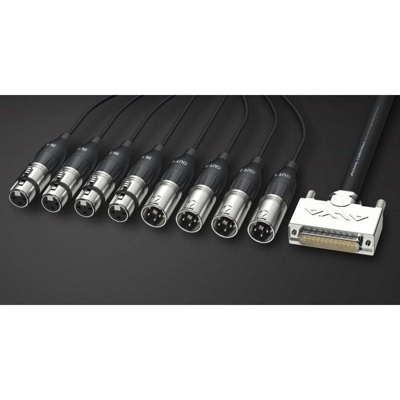 RME - Cable Sub-D 25 4x XLR M 4x XLR F Tascam AES/EBU 3m