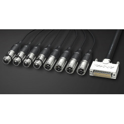 RME - Cable Sub-D 25 4x XLR M 4x XLR F Tascam AES/EBU 1m