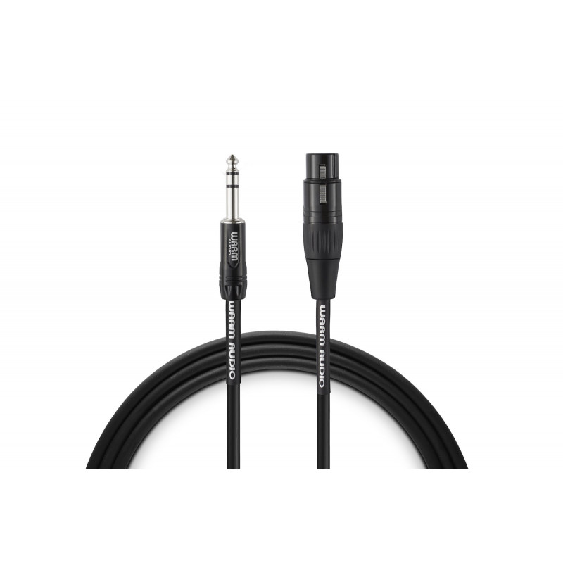 Warm Audio - Câble Professional XLR femelle - jack stéréo - 0,9 m
