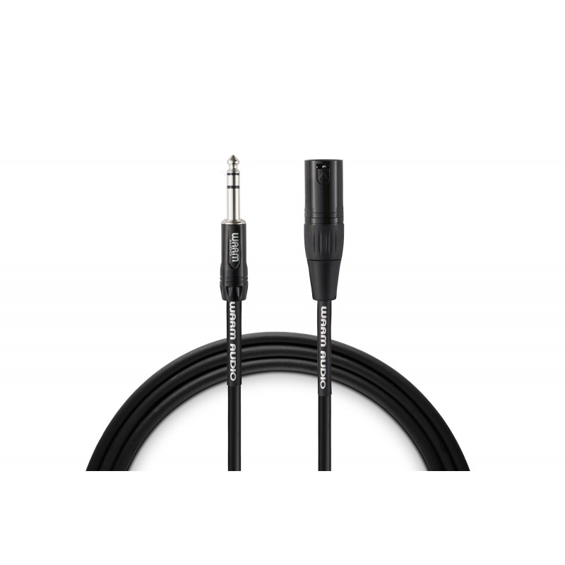Warm Audio - Câble Professional XLR mâle - jack stéréo - 1,8 m