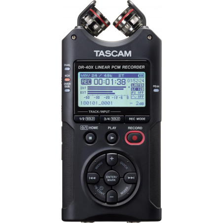 Tascam DR-40X - Enregistreur PCM portatif avec interface Audio