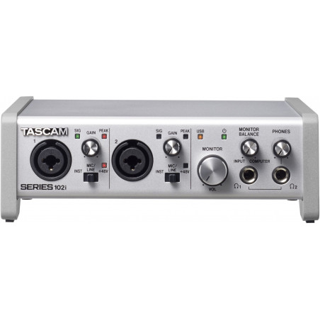 Tascam SERIES 102I - Interface Audio et MIDI 10 entrées - 2 sorties