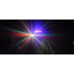 Ghost PARTY SET - Par 3x4W RGBW, Boule 4x3W RGBW, Strobe 6x4W UV/W, Laser