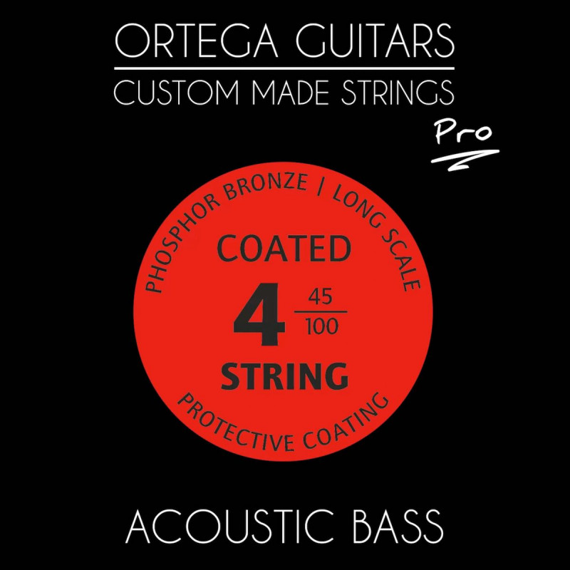 Ortega ABP-4 -  Jeu de 4 cordes  basse acoustique 45-100
